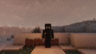 This skin is pitch black (Image via Minecraft)